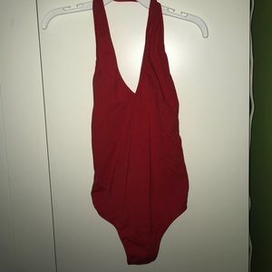 red body suit